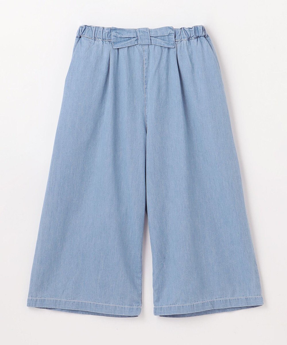 ANY KIDS シャンブレー ガウチョパンツ 