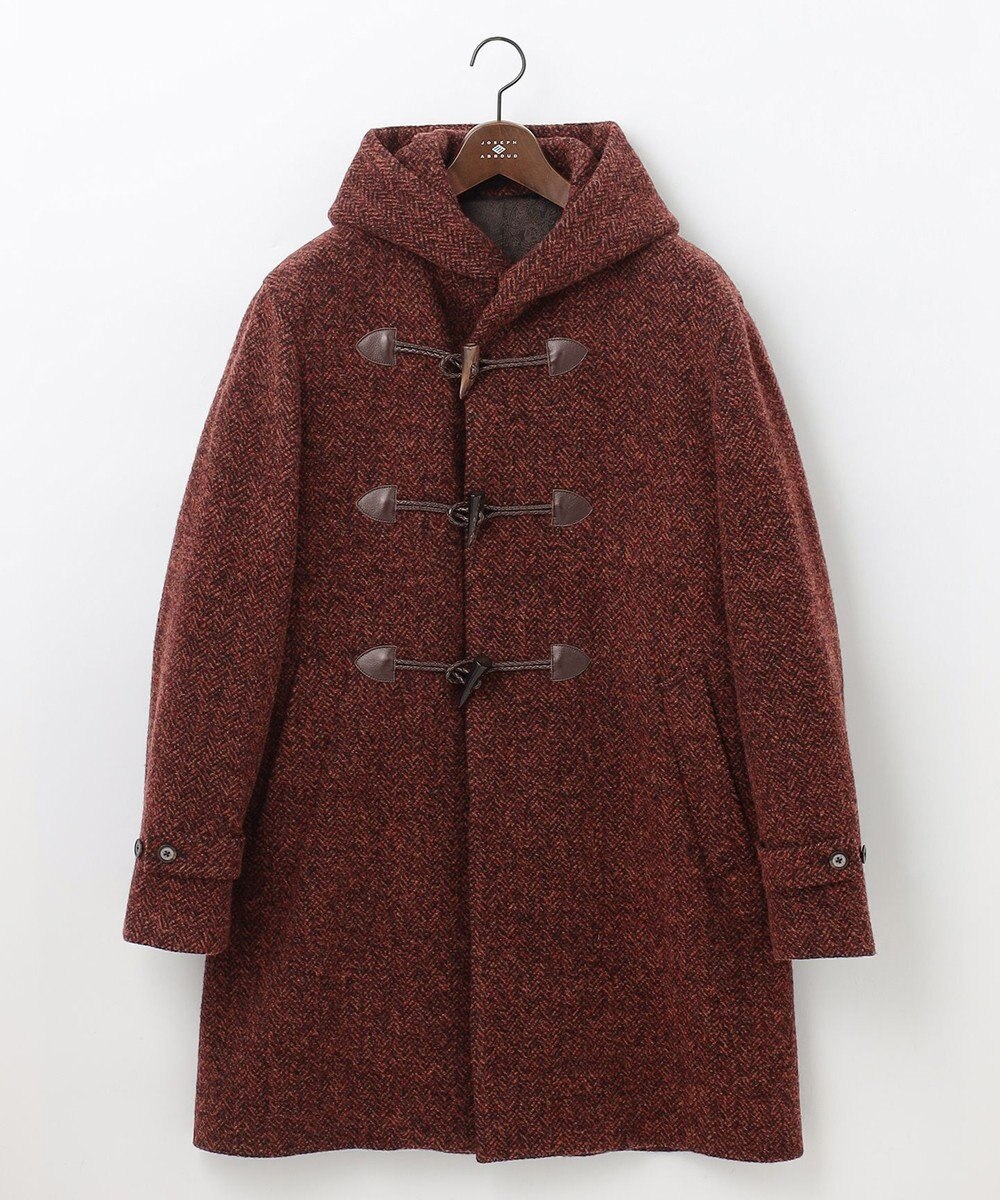 JOSEPH ABBOUD 【軽量/シェットランドツィード/インポート素材】 シェットランドツィード ダッフルコート 