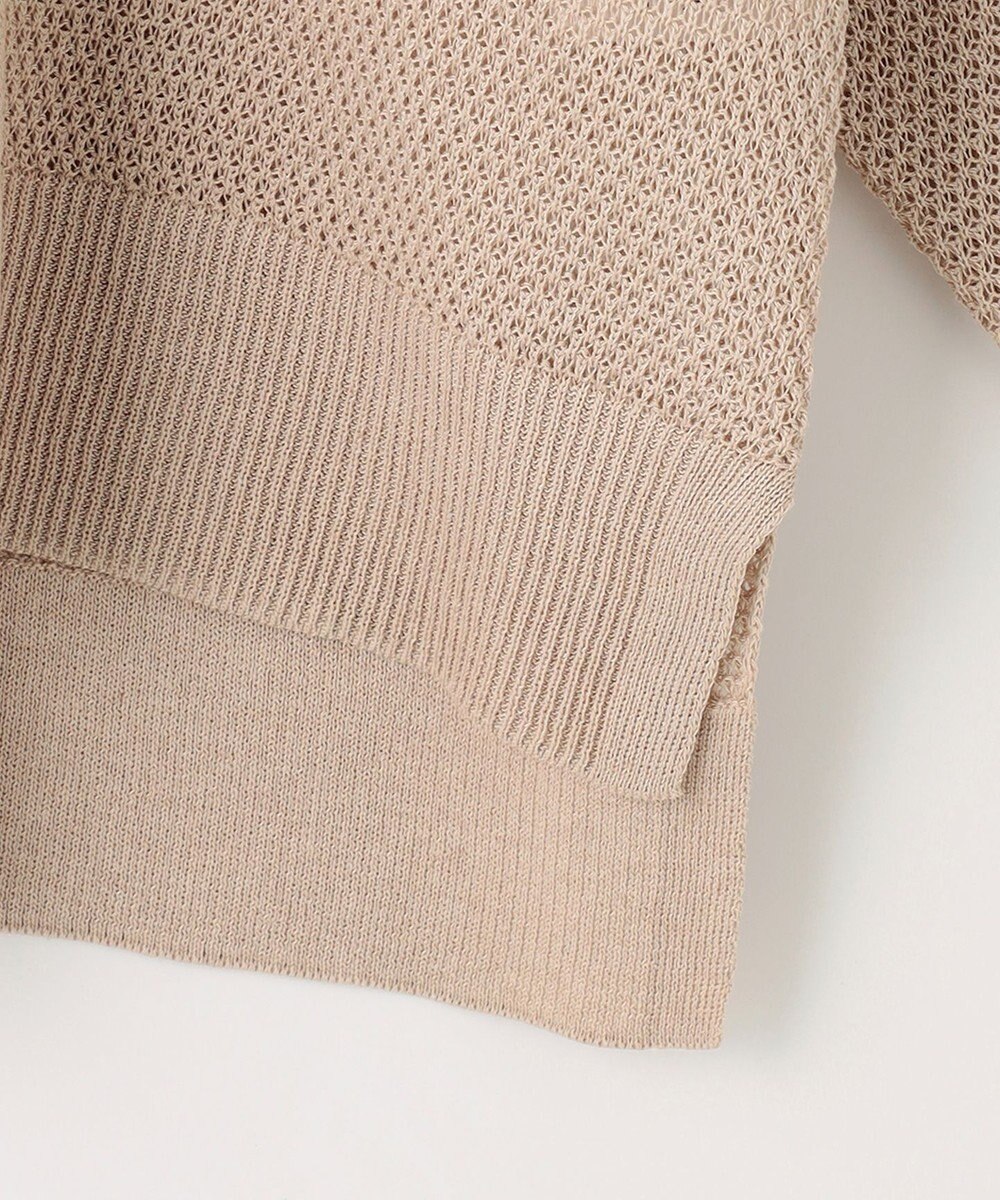 UNFILO 【洗える】リネンリンクスメッシュ　プルオーバー 