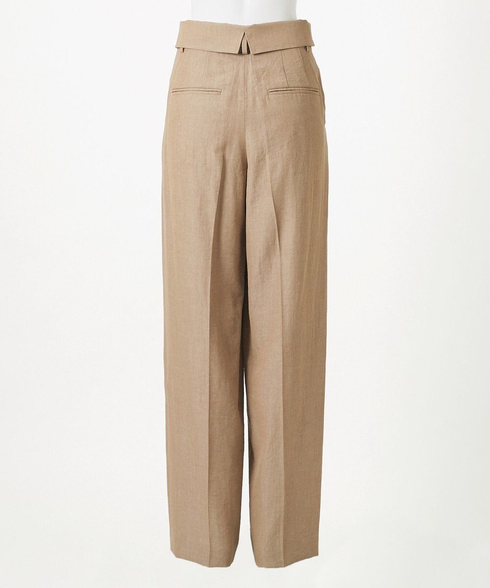 23区 【GOLD LABEL】ナチュラルシャンブレー タックパンツ 