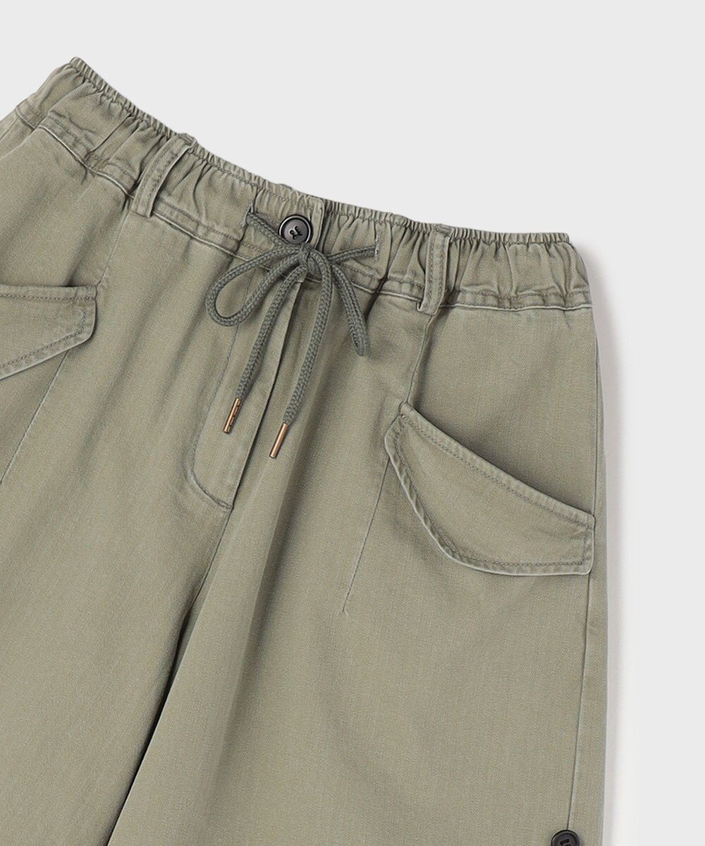 GRACE CONTINENTAL ヘリンボーンツイルハーフパンツ 