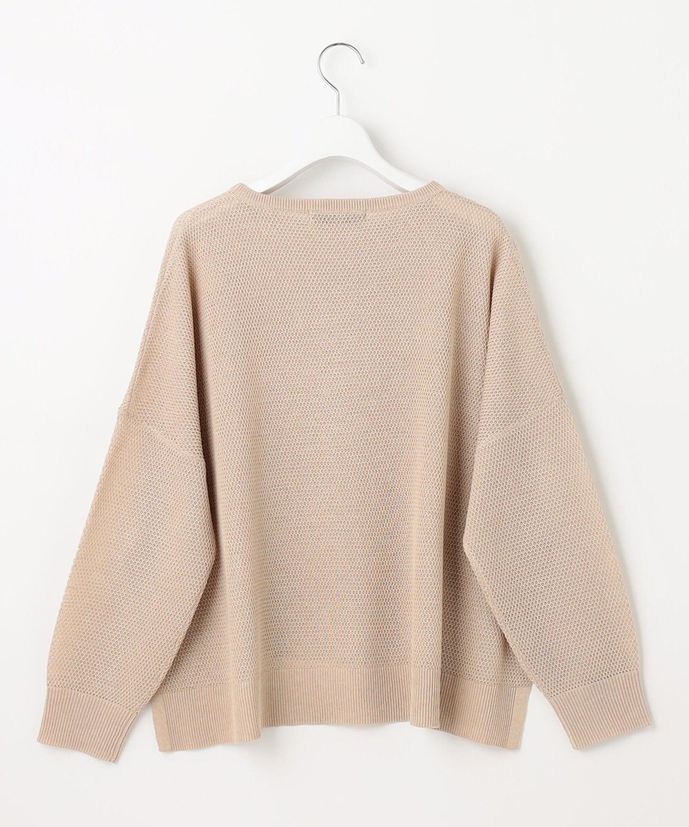 UNFILO 【洗える】リネンリンクスメッシュ　プルオーバー 