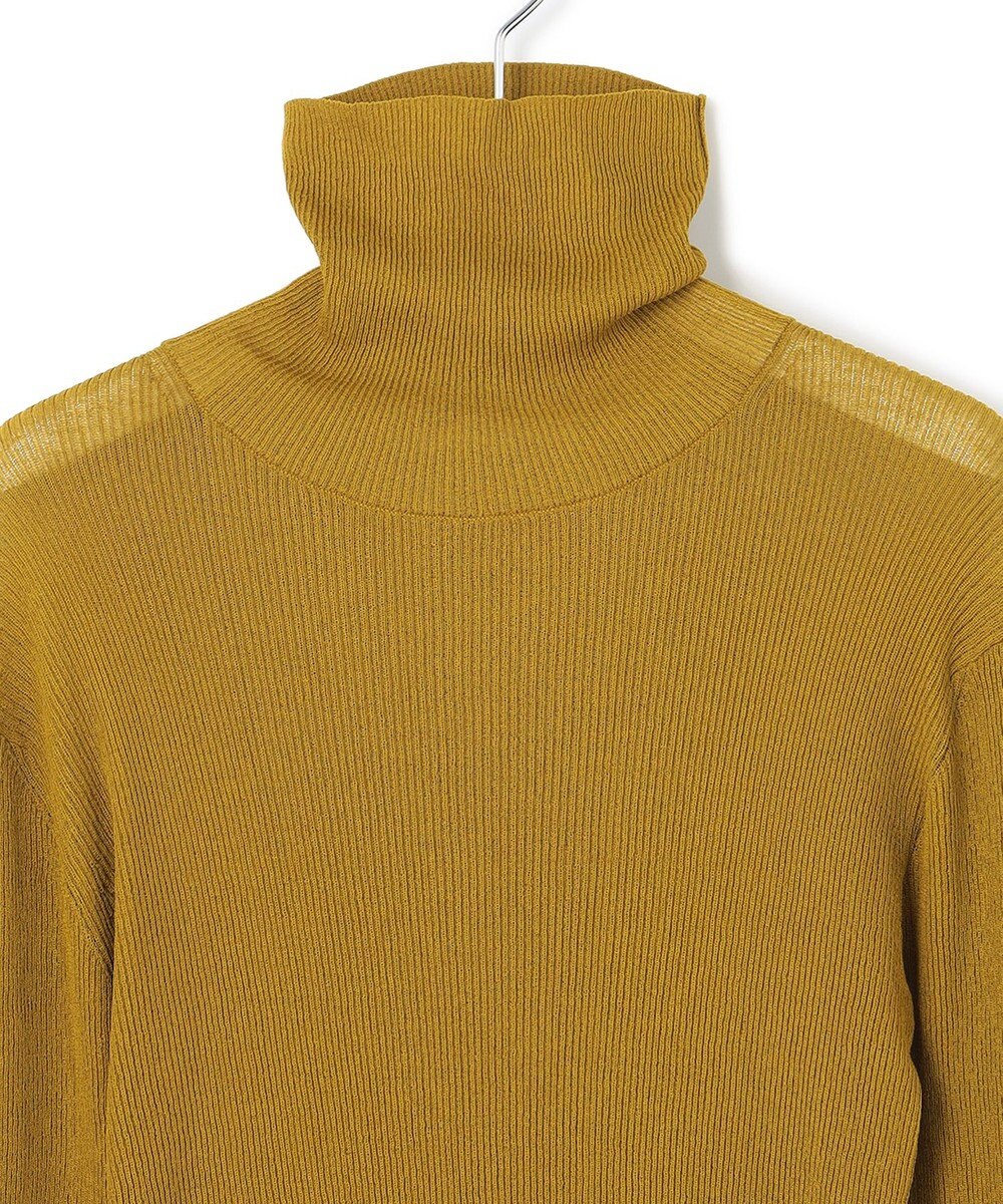 23区 【SLOW/一部店舗限定】シアーリブ タートルネックニット 