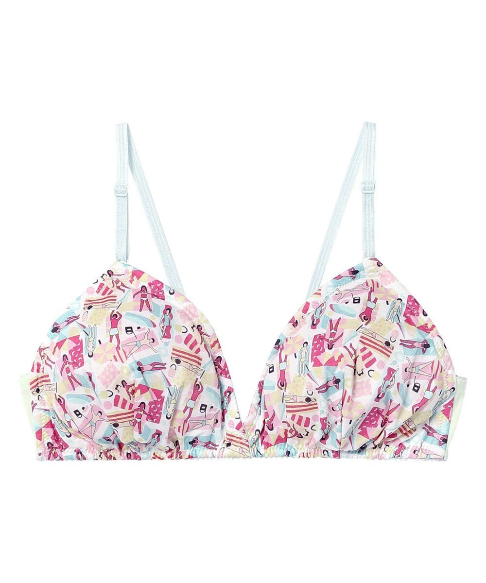 une nana cool MADE WITH LIBERTY FABRIC 【綿混】ノンワイヤーブラ 