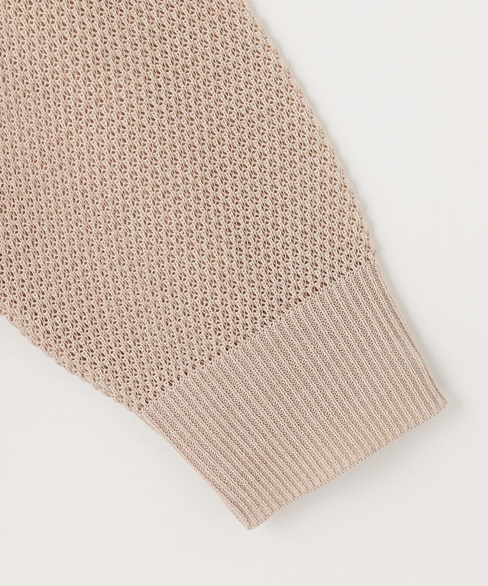 UNFILO 【洗える】リネンリンクスメッシュ　プルオーバー 