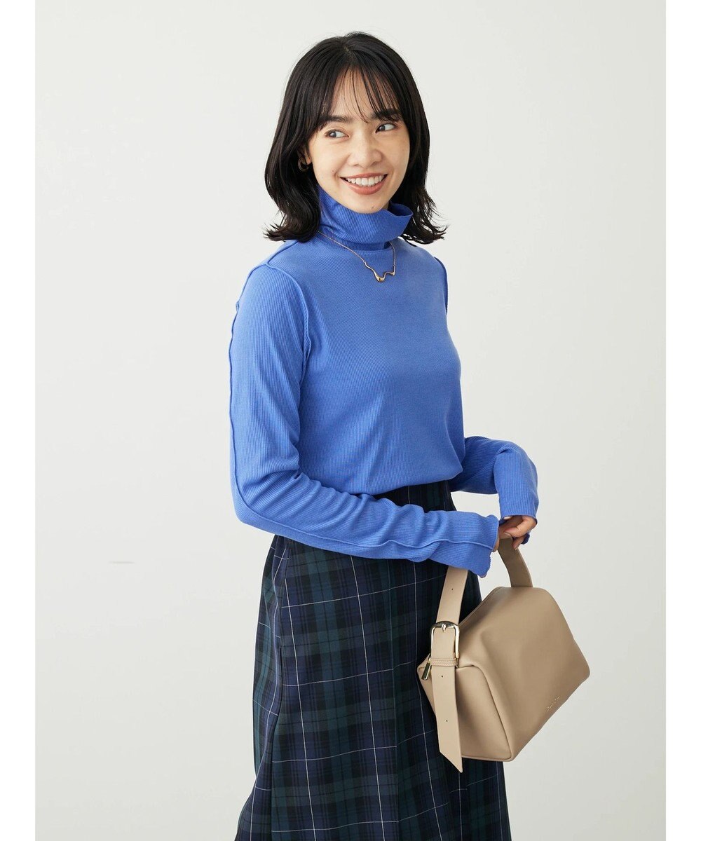 Green Parks カットリブタートルネックプルオーバー 