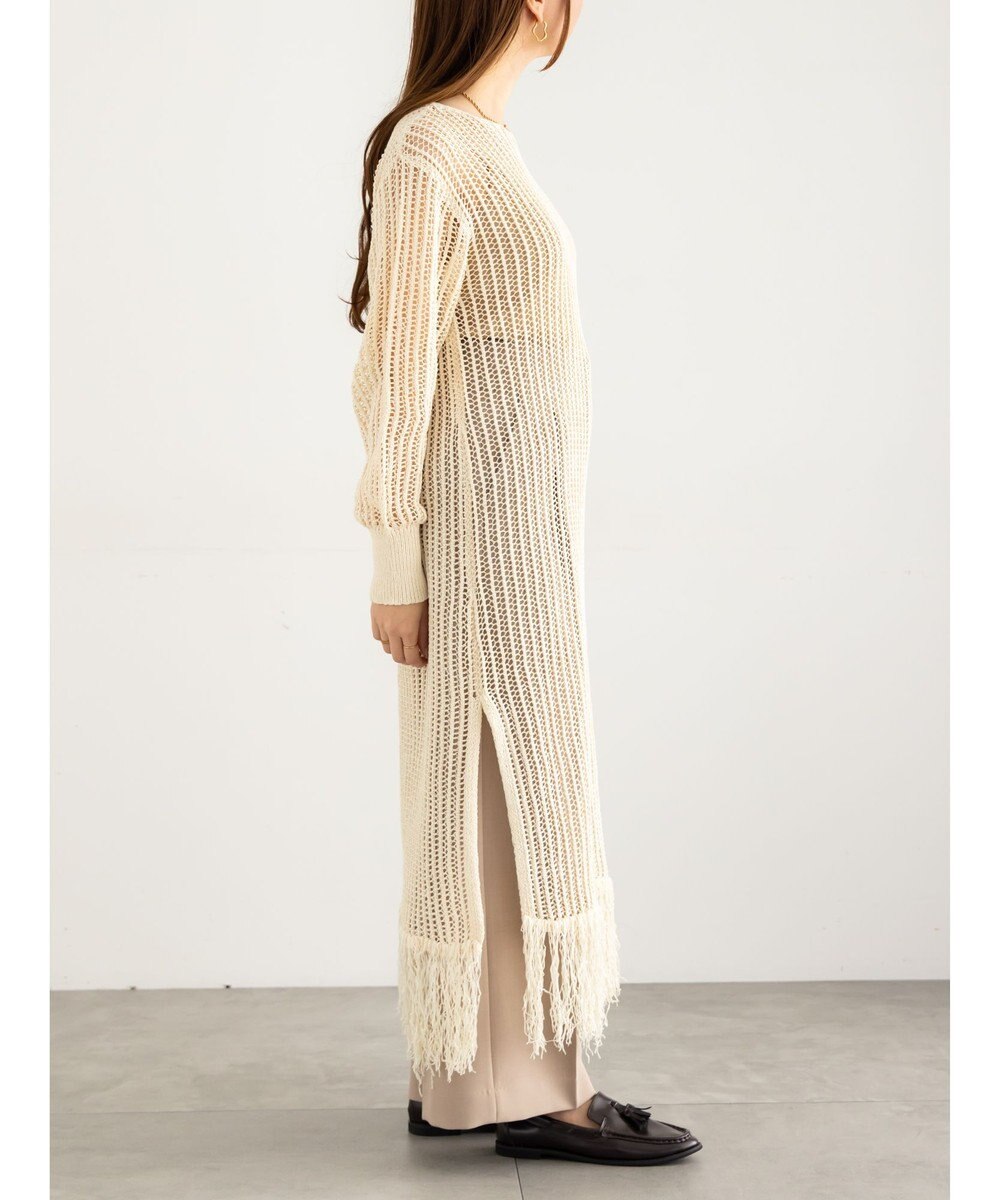 Te chichi フリンジメッシュニットワンピース《2025Autumn catalog vol.2 item》 
