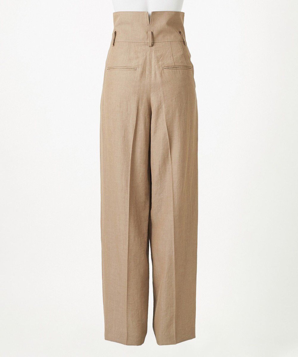 23区 【GOLD LABEL】ナチュラルシャンブレー タックパンツ 