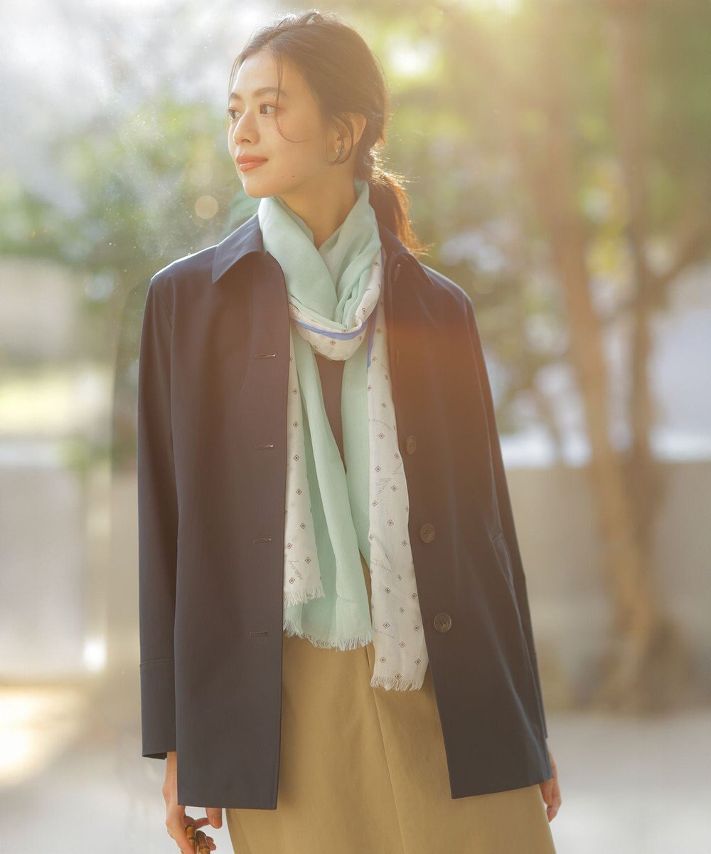 J.PRESS LADIES ドライストレッチ ショート ステンカラー コート 