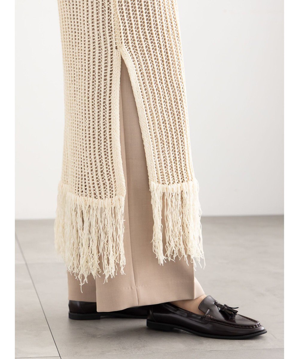 Te chichi フリンジメッシュニットワンピース《2025Autumn catalog vol.2 item》 