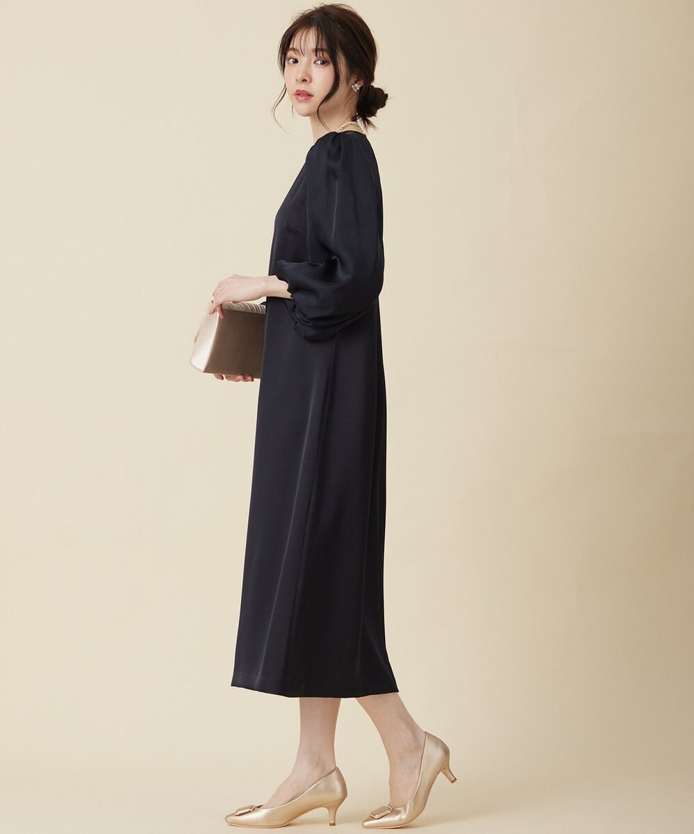 ANY SIS 【洗える】シフォンスリーブサック ドレス 