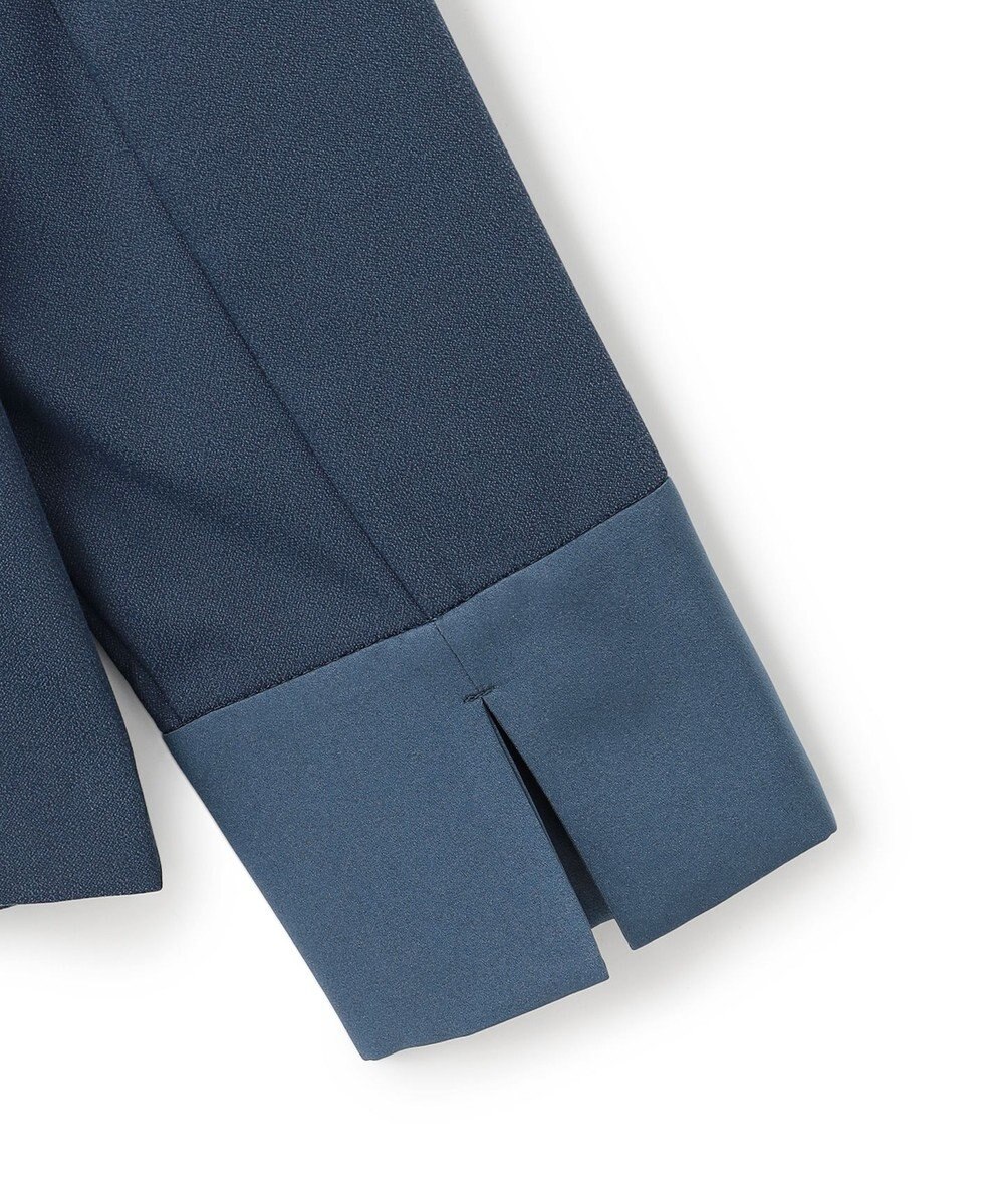 ICB 【CLASSY.掲載・裏起毛】 ウォームサテン カーディガンブラウス 