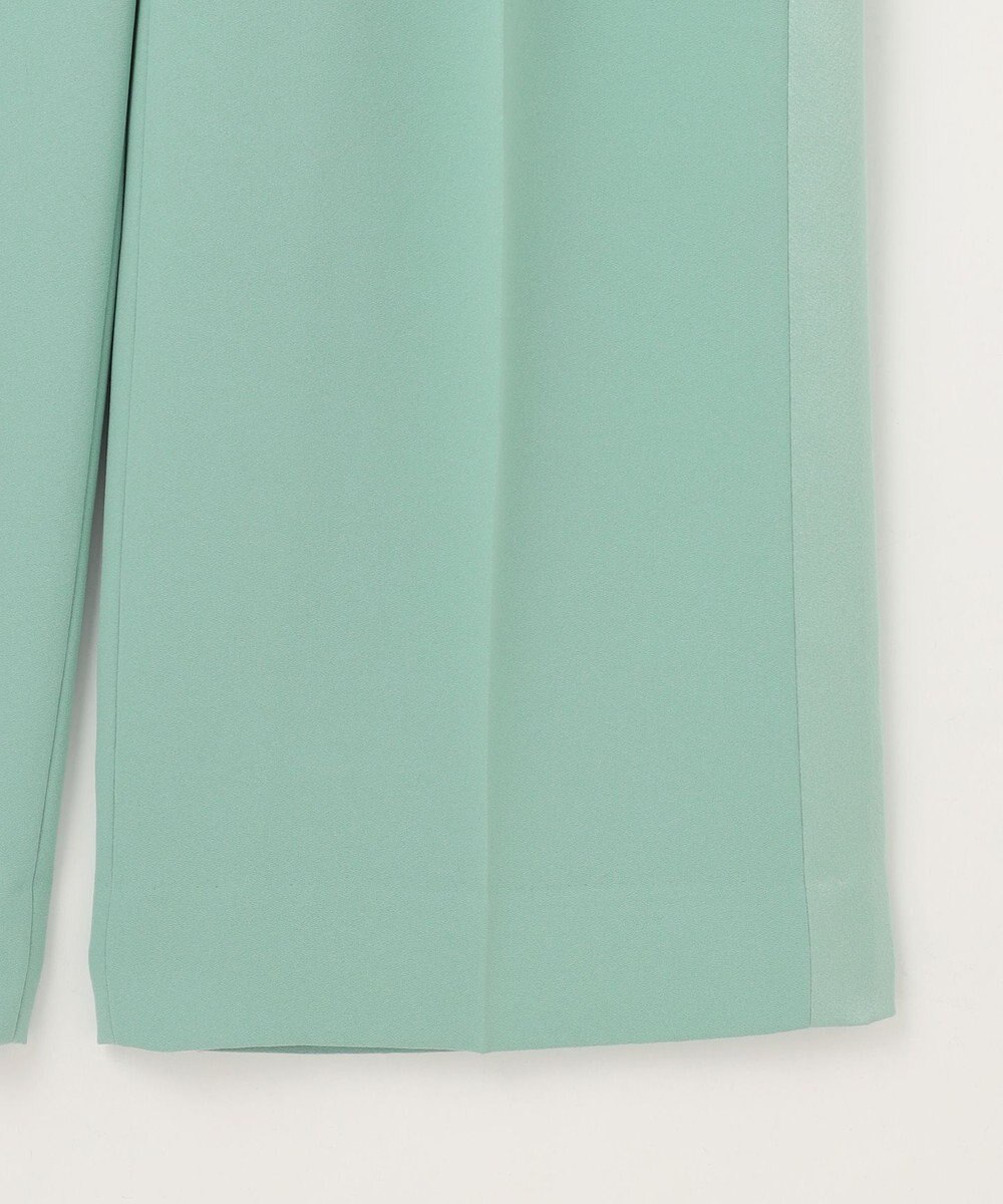 自由区 【SHIHOさんコラボ・洗える】バックサテンジョーゼットワイド パンツ 