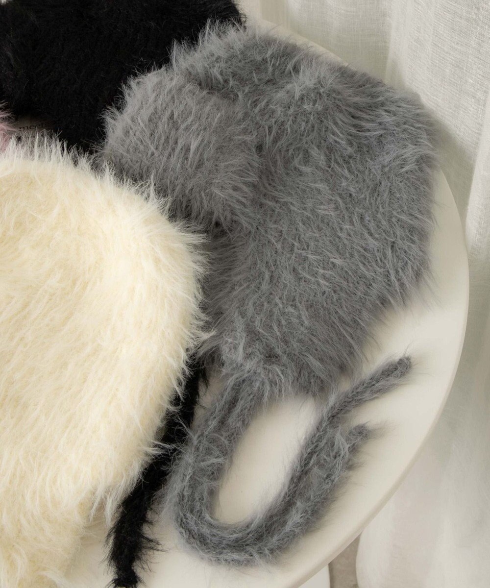 WEGO シャギーイヤーフラップニットキャップ 