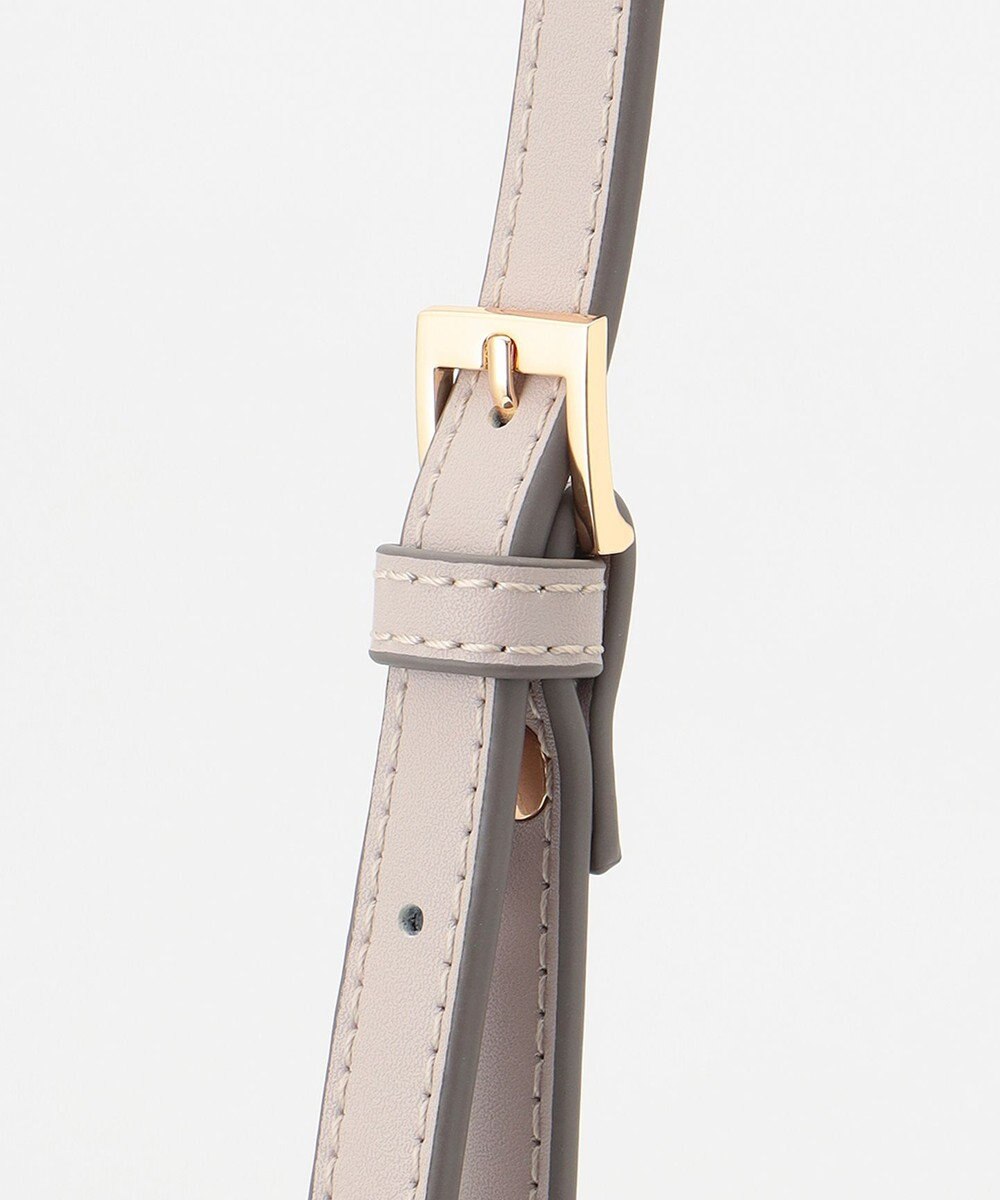 自由区 レザーバックルスマホポシェット 