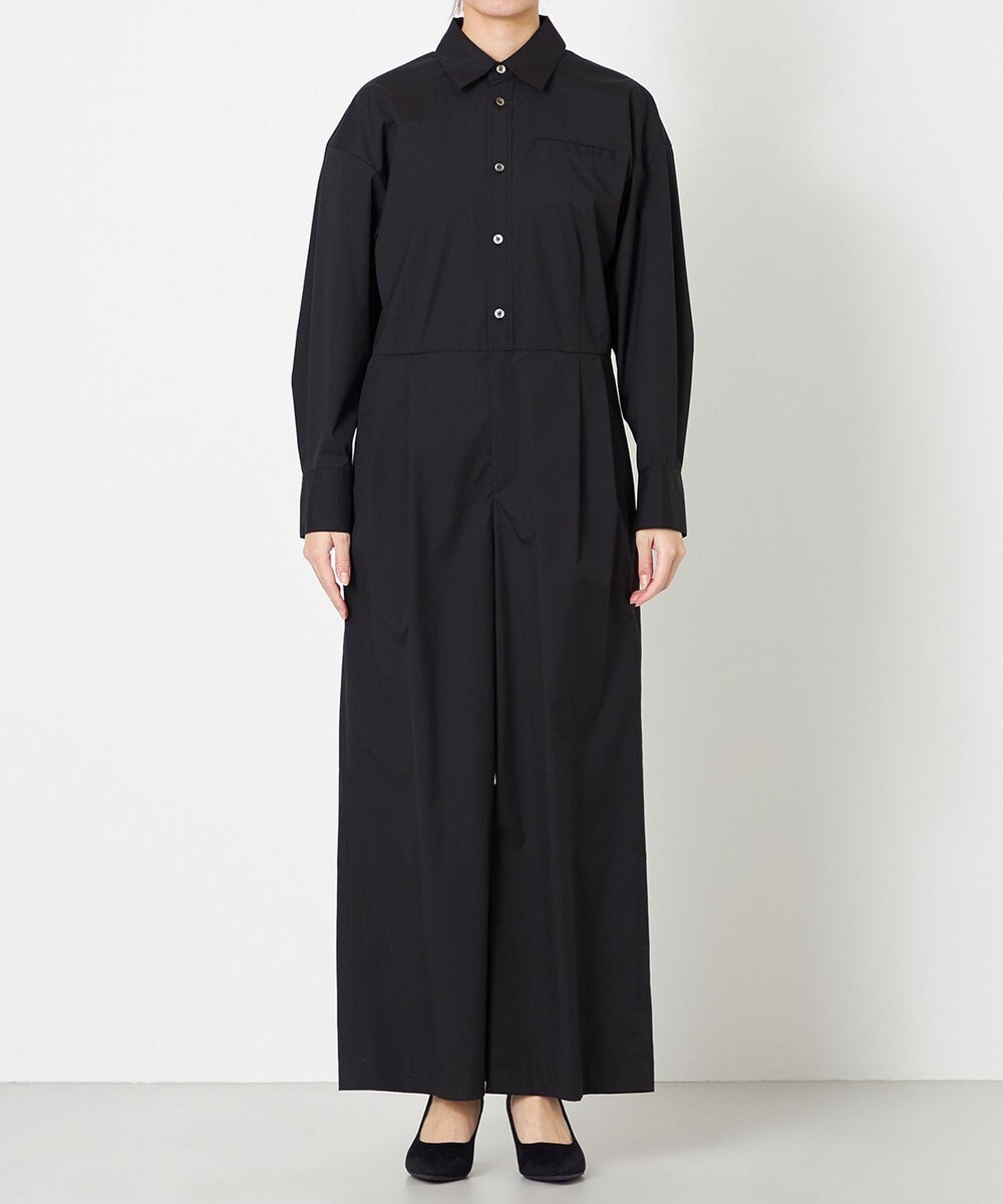 NAVE 【ReNAVE・セットアップ可/洗える/接触冷感/UVケア】コットンポリブロード オールインワン 