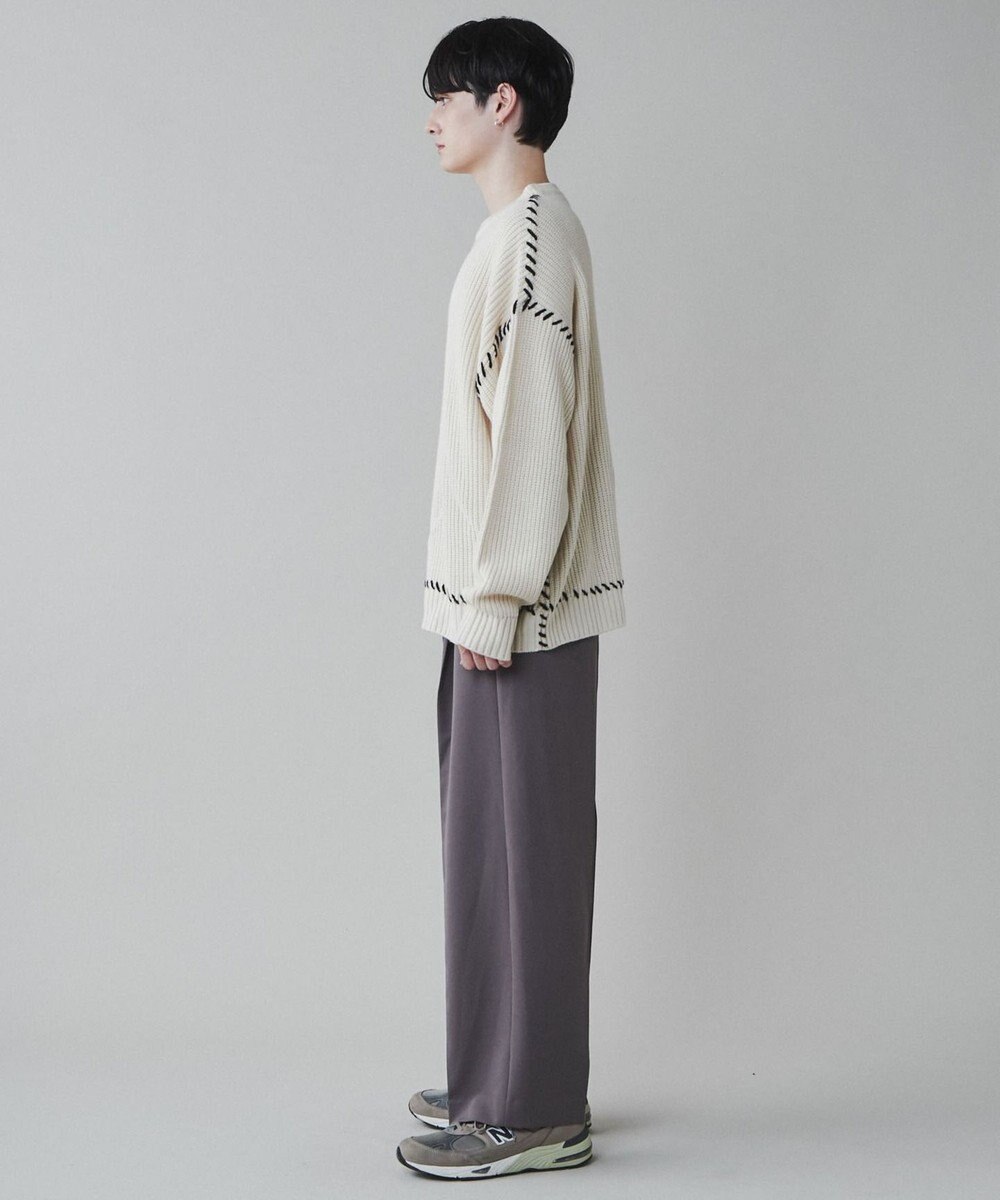 WEGO トロミ　ベルト付きワイドスラックス 