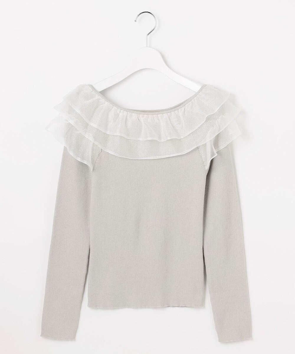 Feroux 襟フリル ニット 