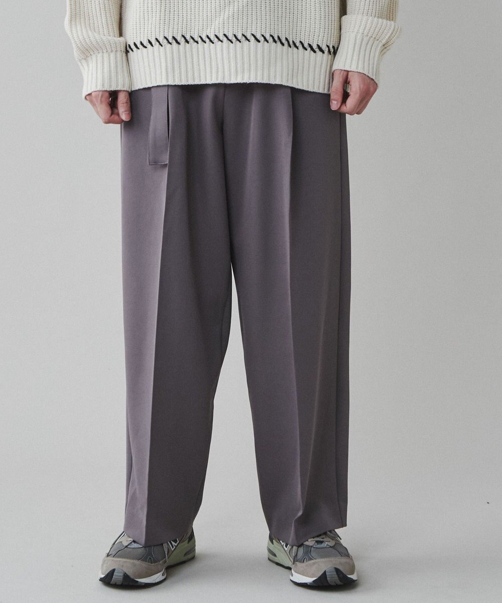 WEGO トロミ　ベルト付きワイドスラックス 