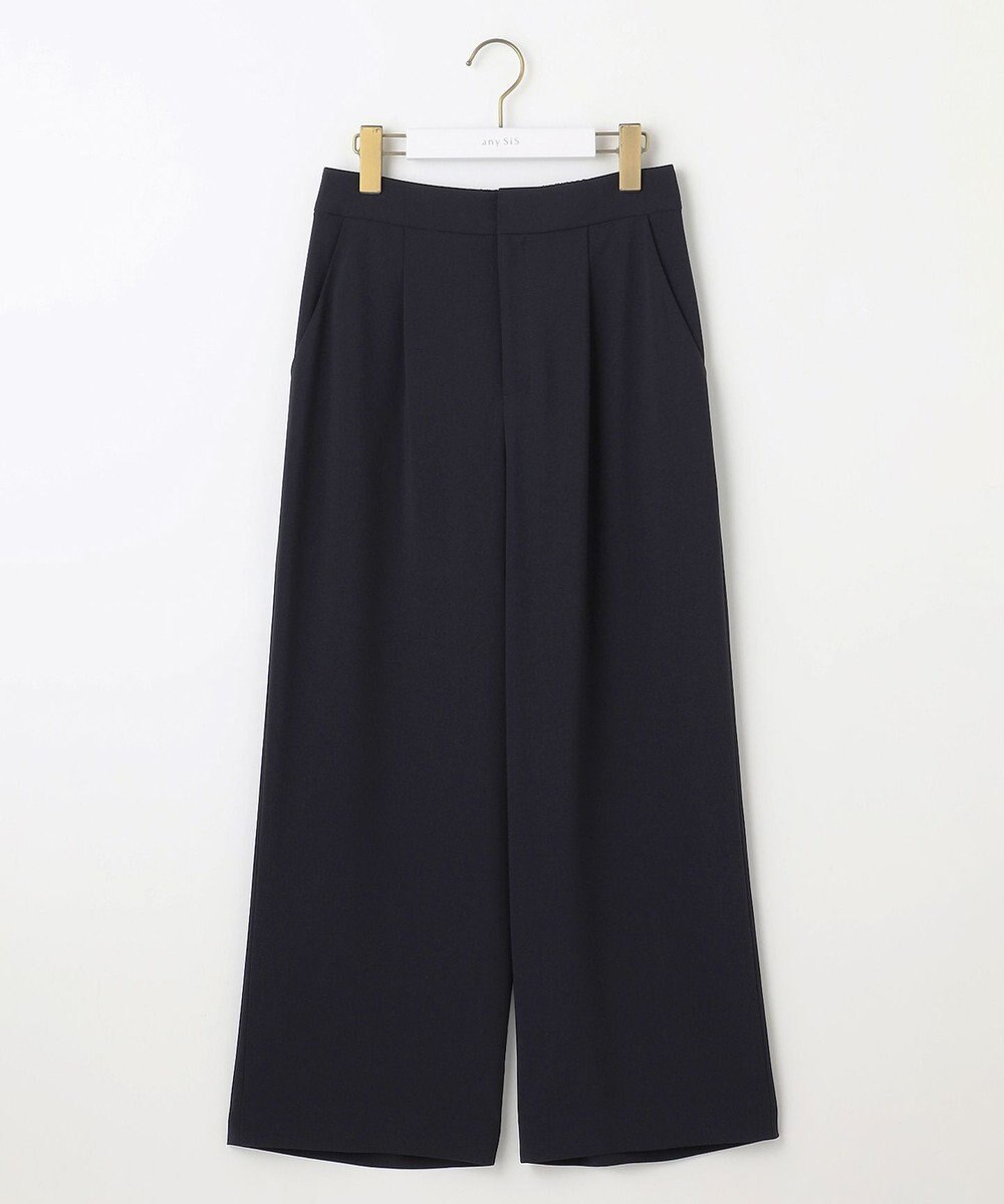 ANY SIS S 【セットアップ対応】セレモニーダブルクロス ワイドパンツ 