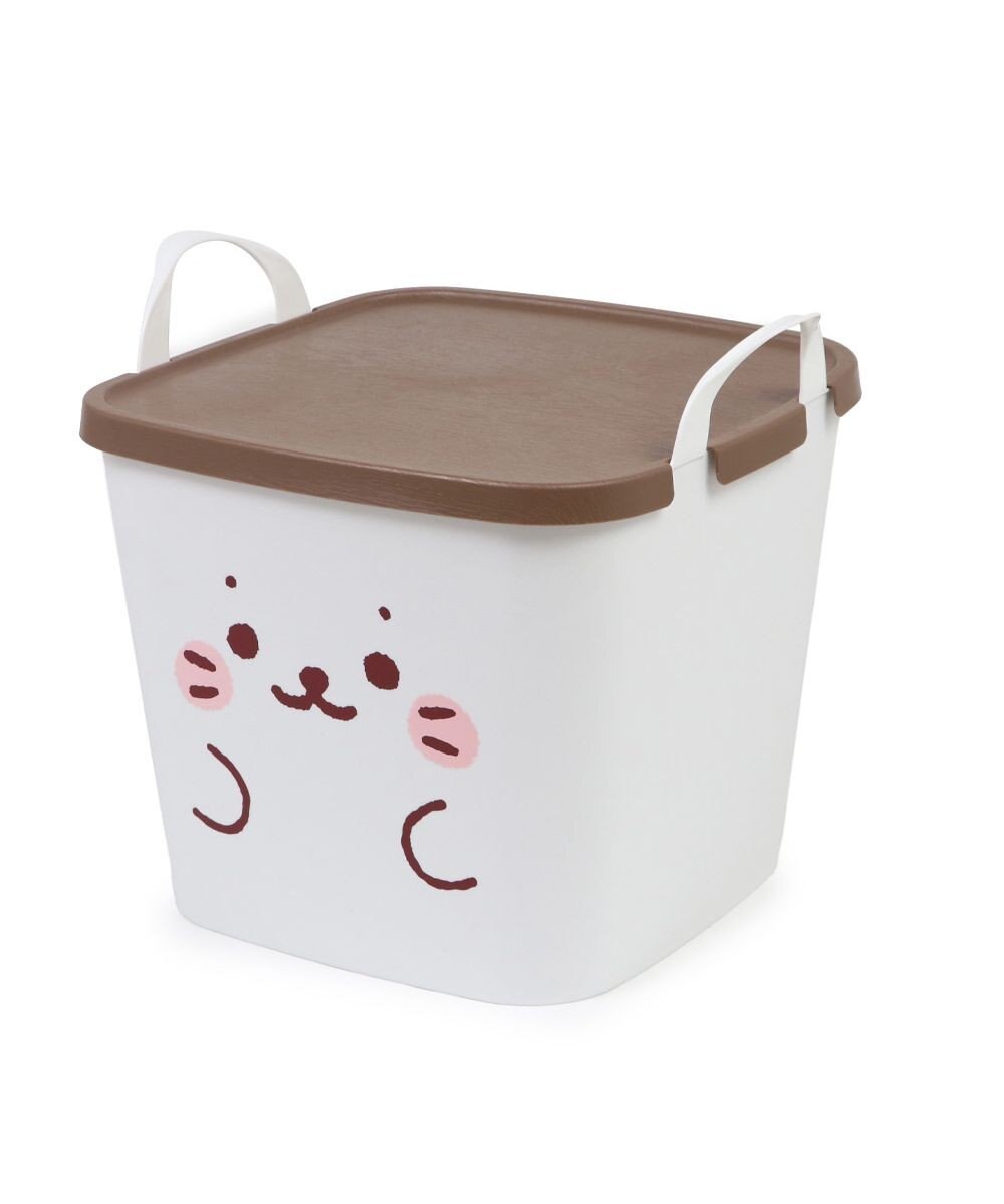 Mother garden しろたん 顔ぼん 蓋つきバスケット 