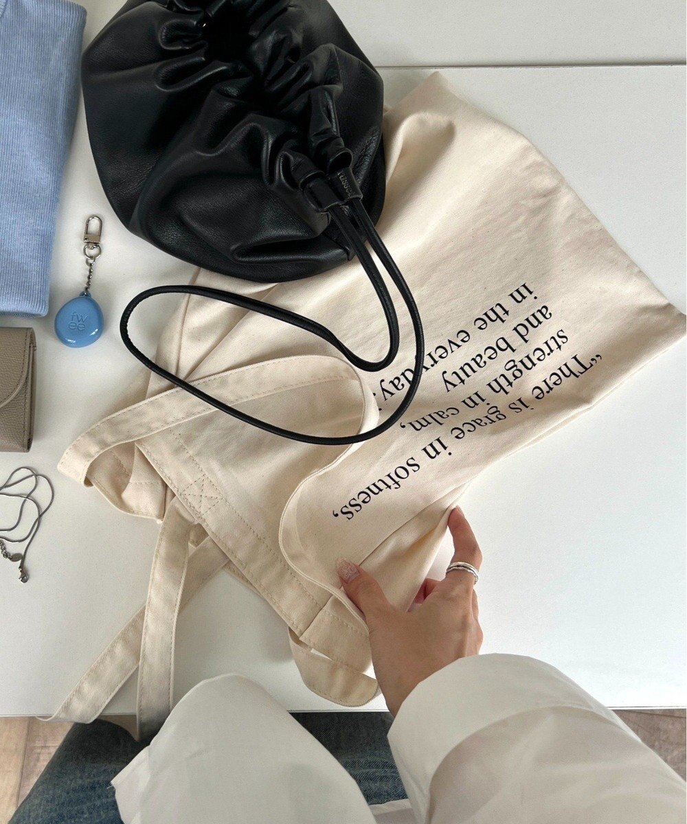 russet ［インフルエンサースタッフ企画］ロゴトートバッグ(Z-221) 