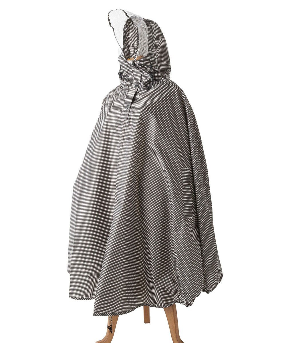 MOONBAT FLAT PURE サイクル レインポンチョ チェック 自転車 収納袋付き 