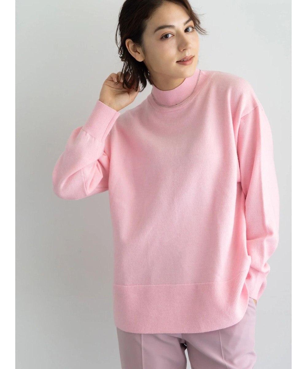 Te chichi バックスリットスタンドネックプルオーバー 