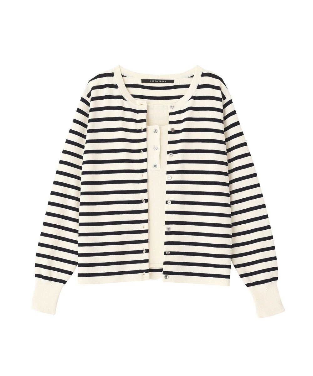 YECCA VECCA [UVカットマシンウォッシャブル]アンサンブルニット 