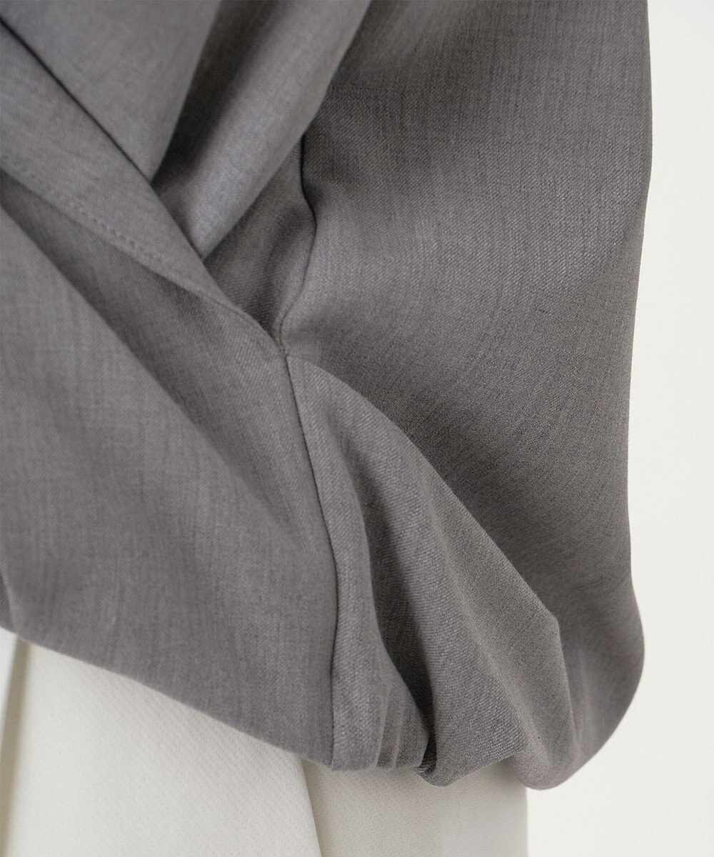 23区 L 【エステータ】ウールシルクギャバジン テーラードブラウス 