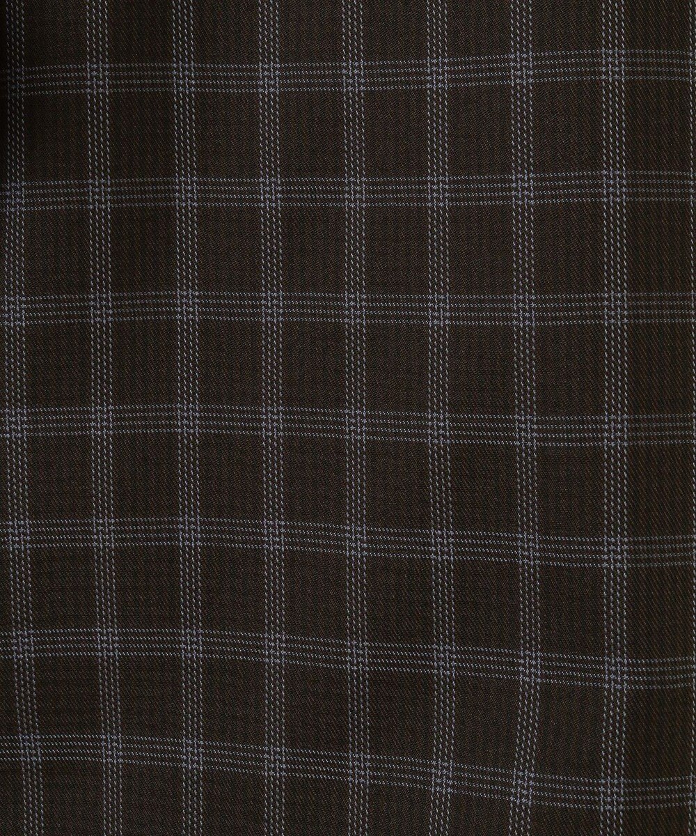 earth music&ecology フリルチェックブラウス 