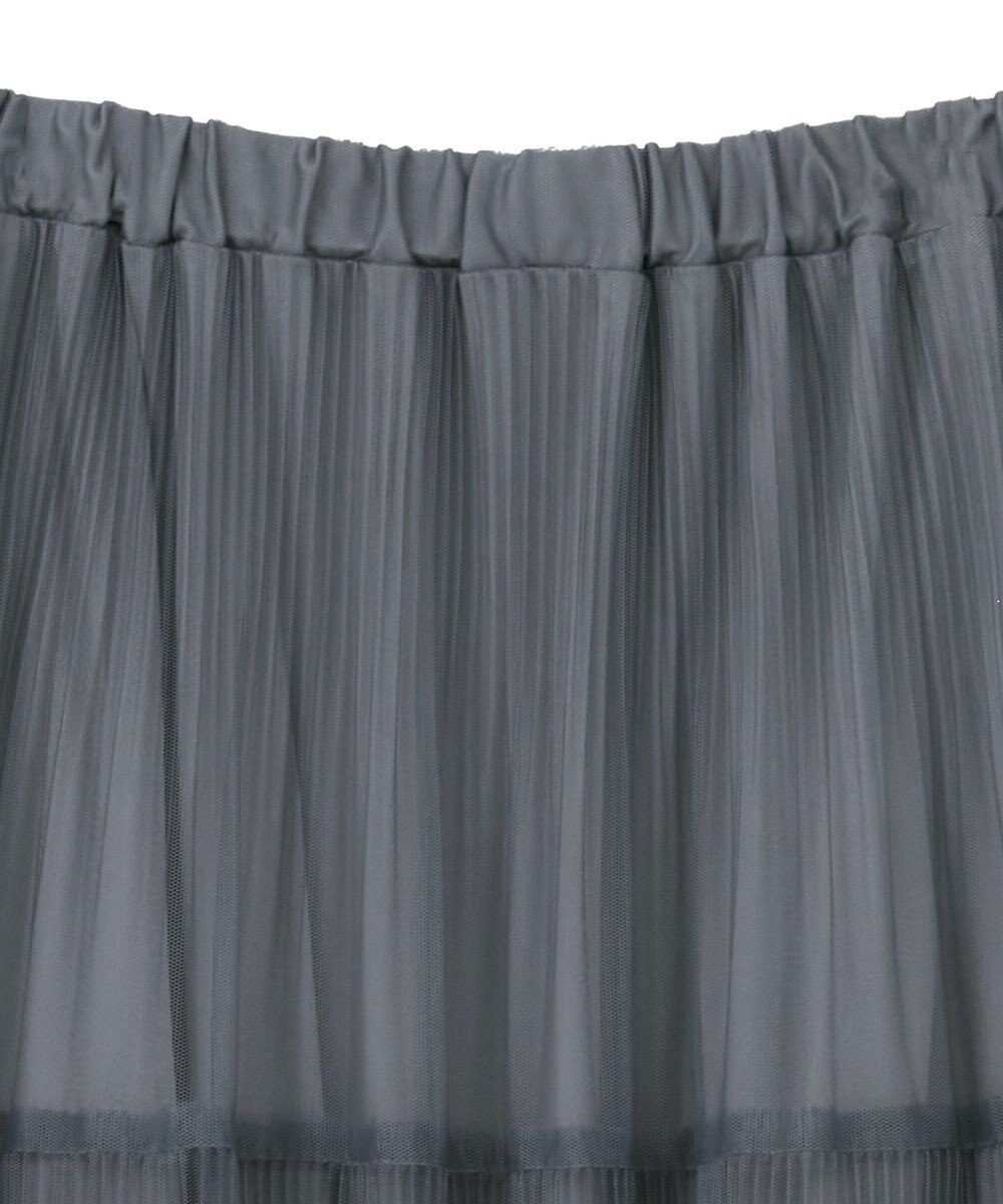 Green Parks チュールプリーツティアードスカート 