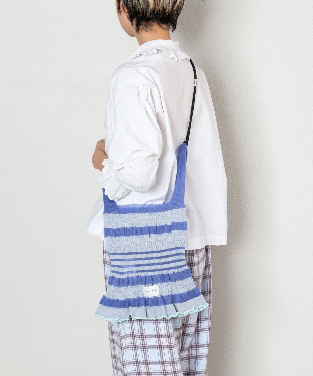 TRICOTE シースルー×マクラメ編 ショルダーバッグ 