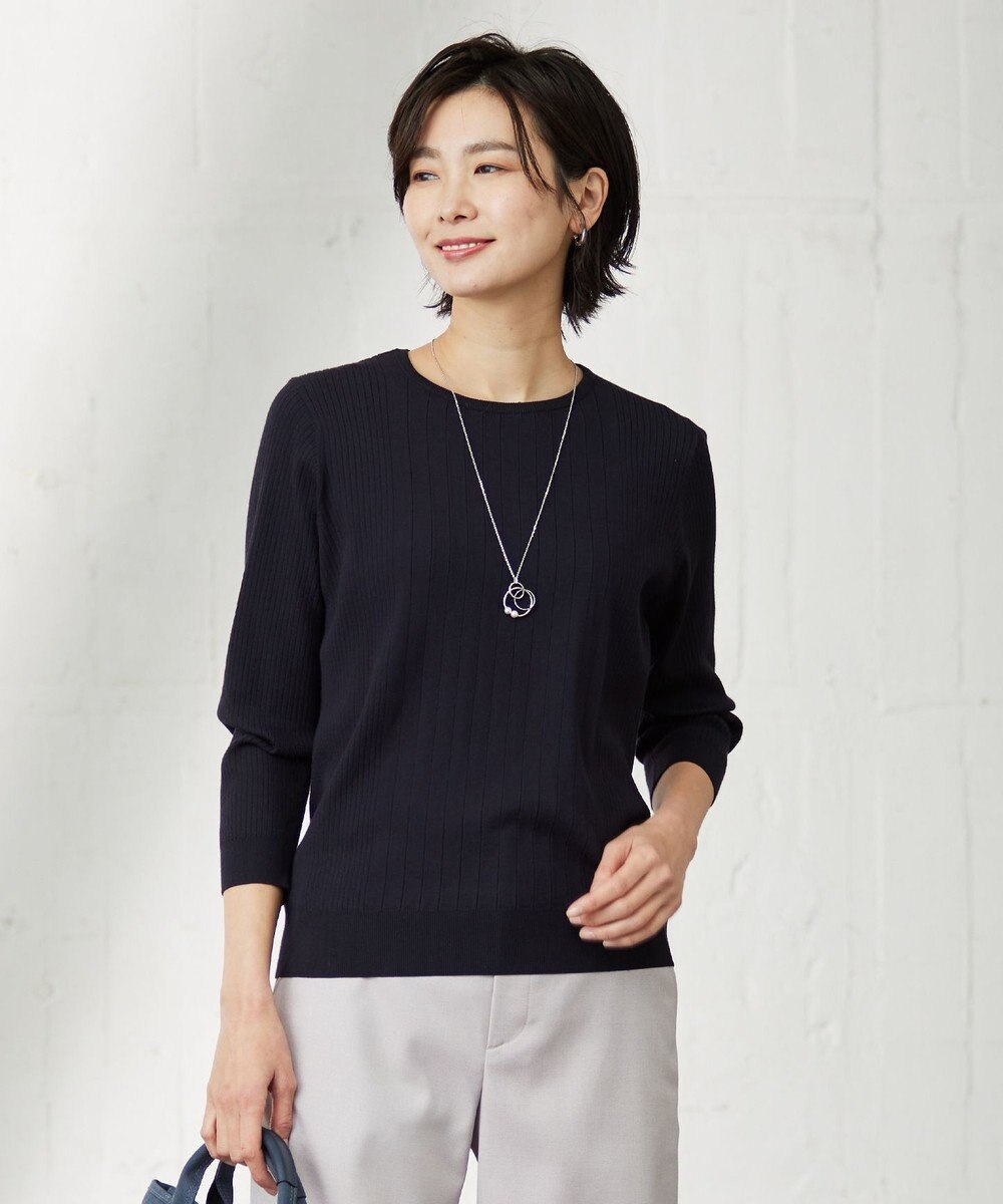 J.PRESS LADIES 【洗える】 PRINCESS クルーネック ニット 