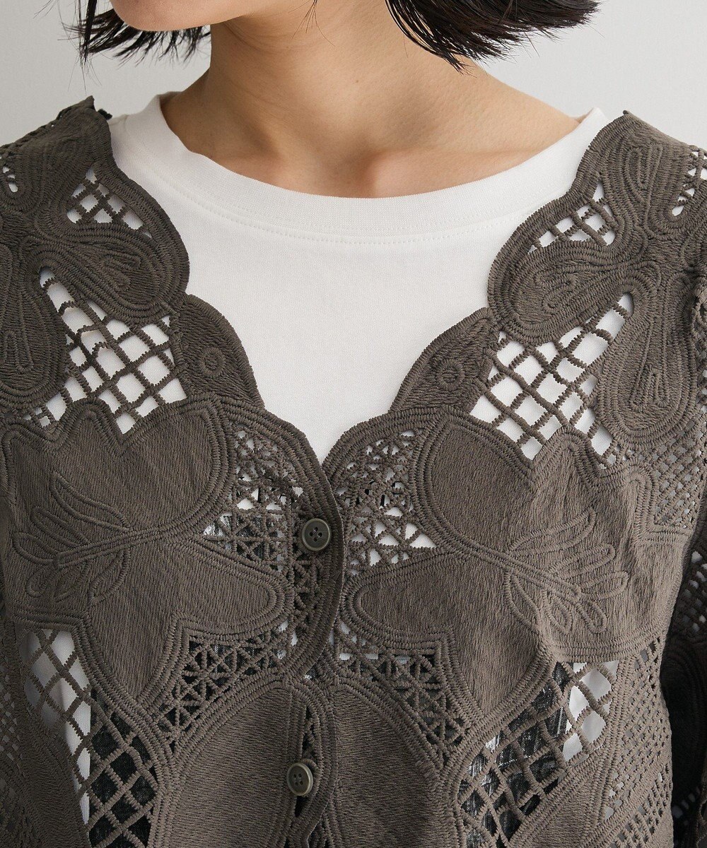 Green Parks レースカーディガン 