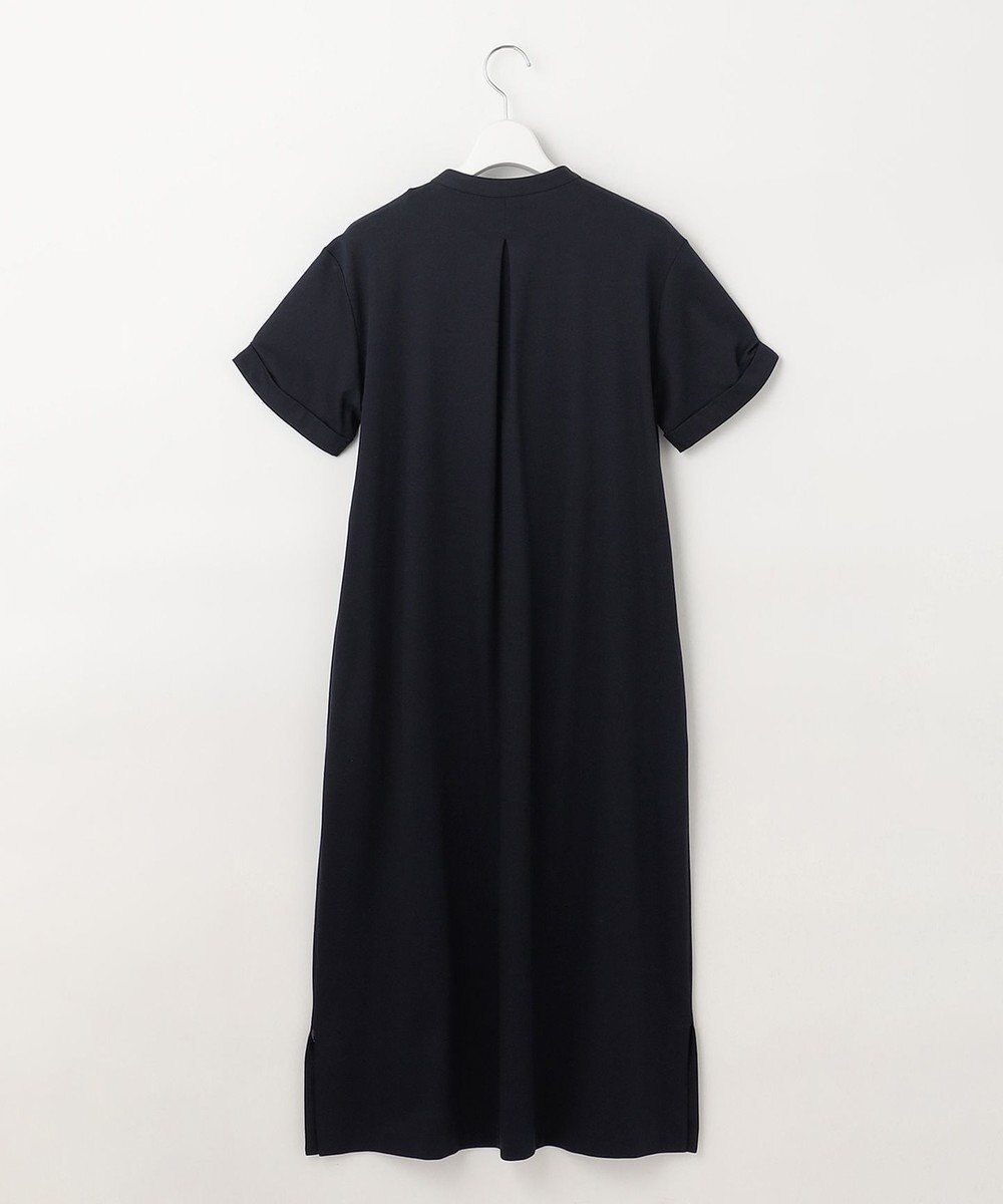 J.PRESS LADIES 【接触冷感・UVケア】コンパクトコットンスムース バンドカラー ワンピース 