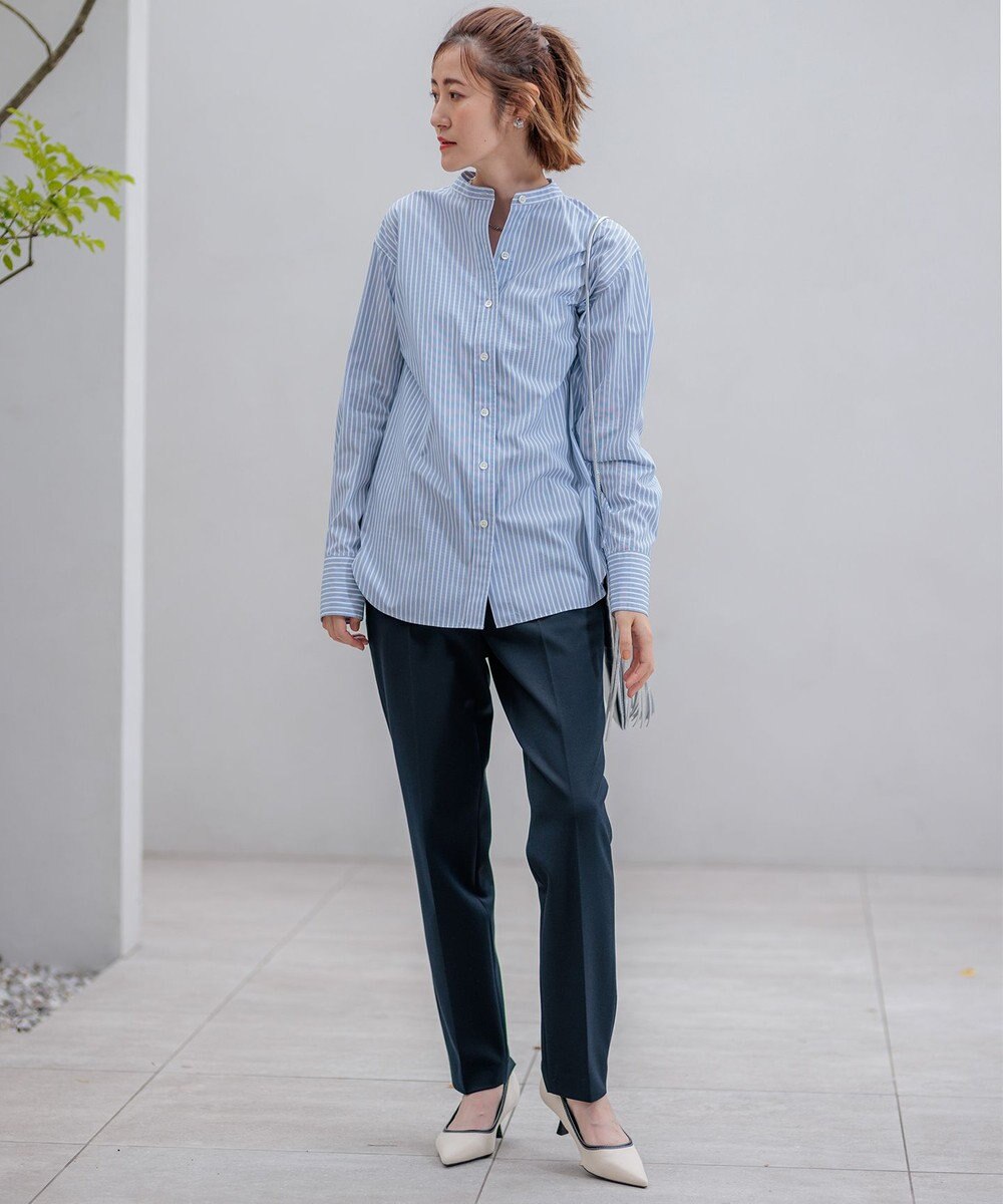 23区 【Oggi2月号掲載/新色追加】TRストレッチギャバ テーパードパンツ 