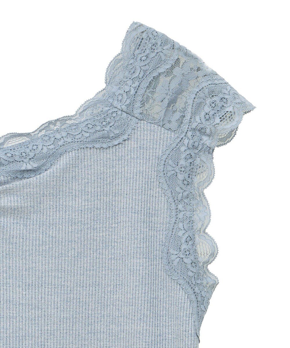 earth music&ecology ラメテレコショルダーレースタンクトップ 