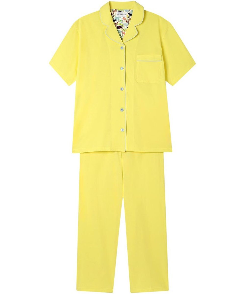 une nana cool 【綿100%】70/2 天竺 半袖開襟パジャマ MADE WITH LIBERTY FABRIC 