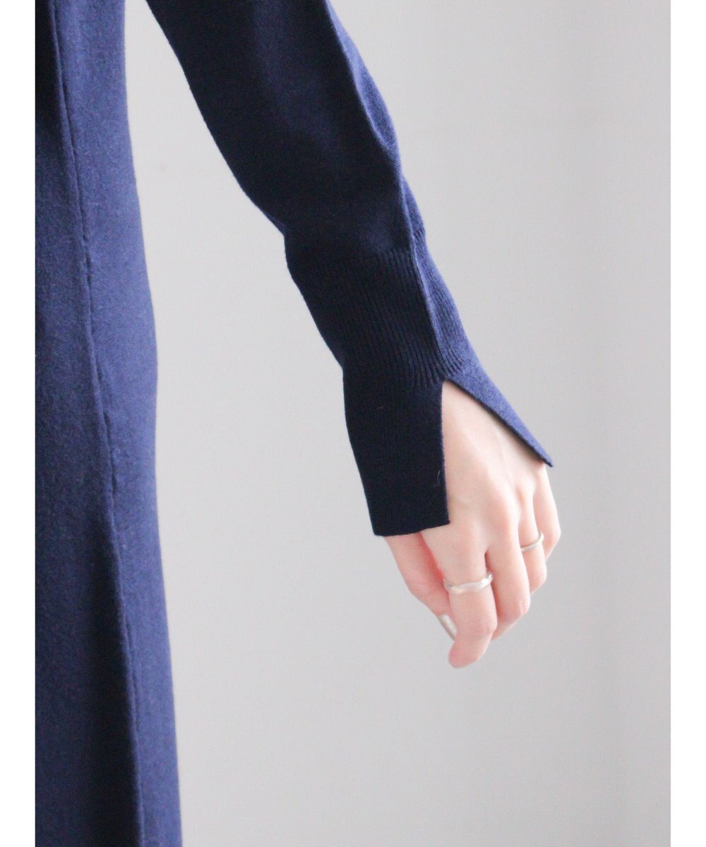 Te chichi レース衿ニットワンピース 