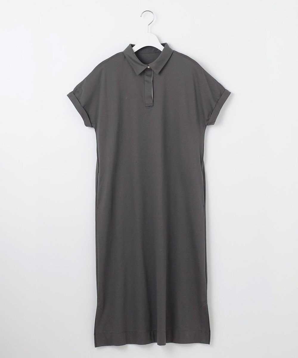 J.PRESS LADIES 【WEB限定カラーあり・洗える】コンパクトコットンスムース ポロワンピース 