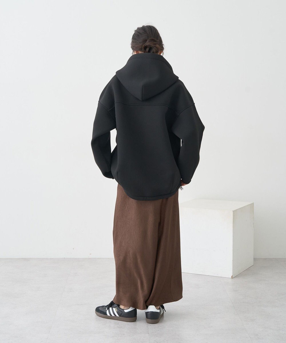 earth music&ecology 【軽量】ダンボールニットフーディーブルゾン 