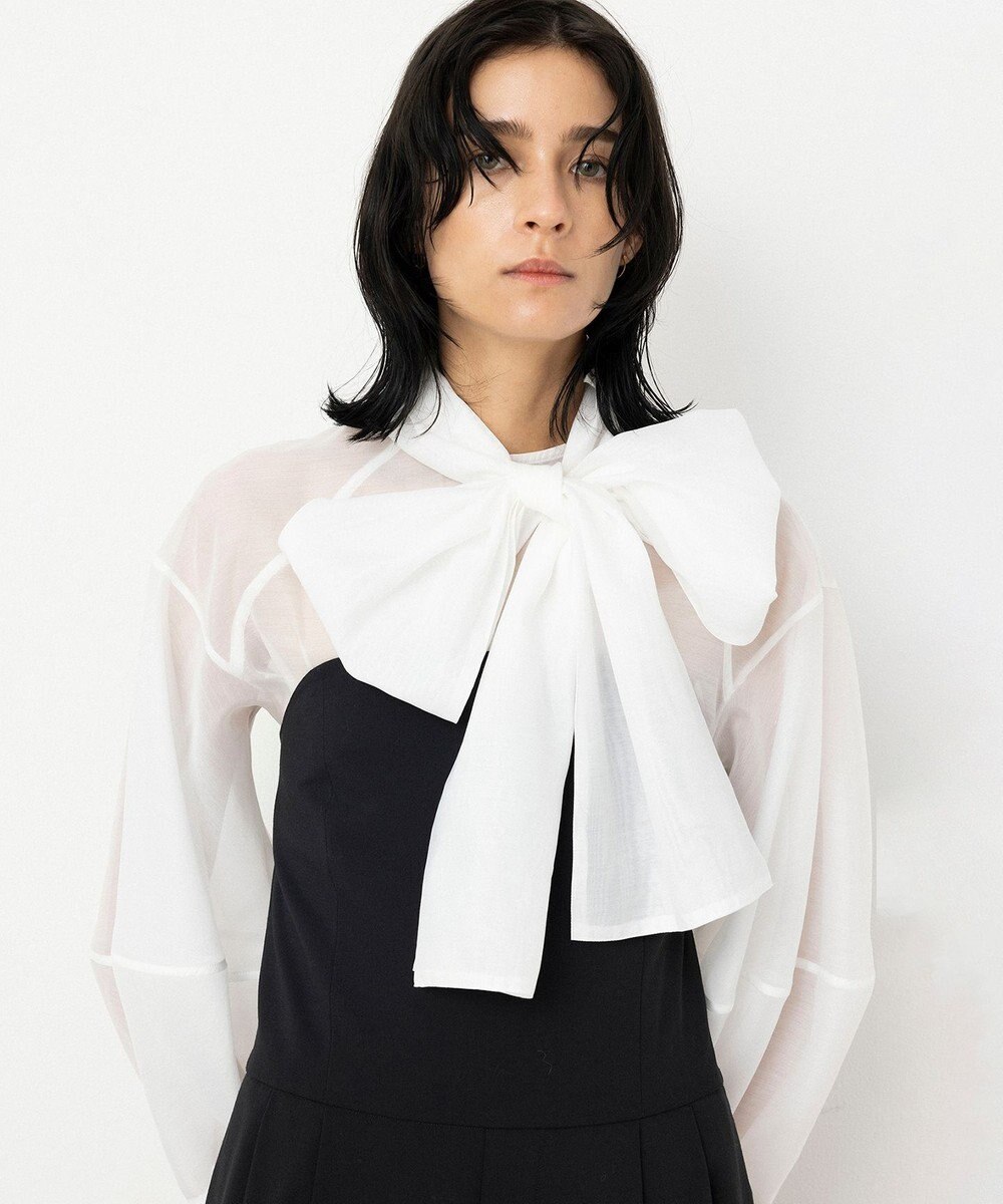 NAVE 【Nave・手洗い可】オーガンジーブラウス 