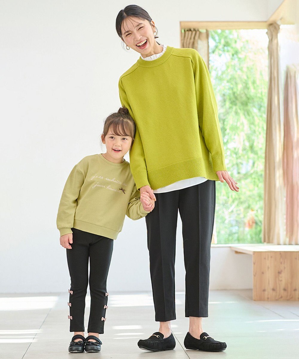 ANY KIDS 【春まで主役】レインボー刺繍トレーナー 