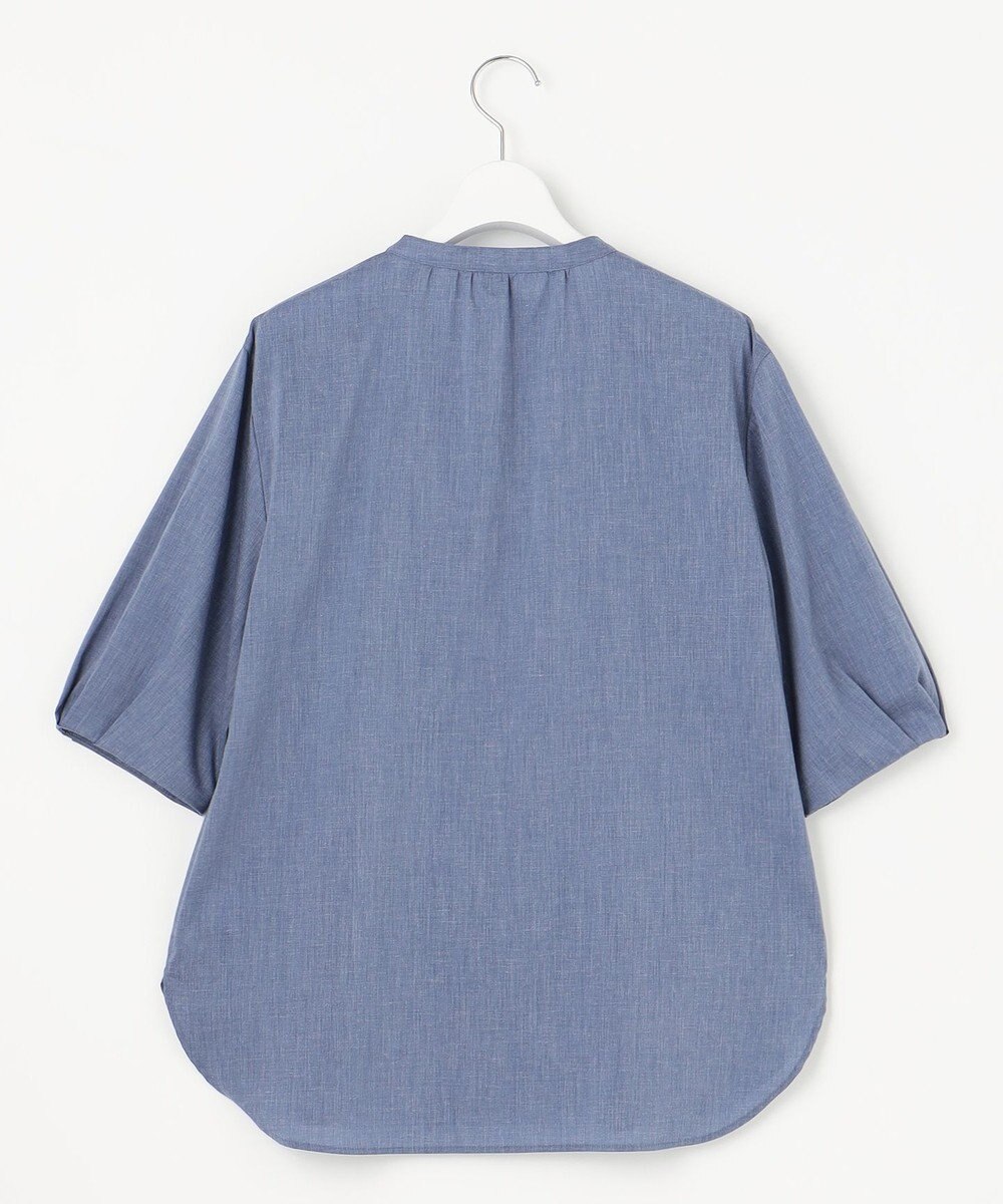 J.PRESS LADIES 【洗える】ラミーポプリン 前開き ブラウス 