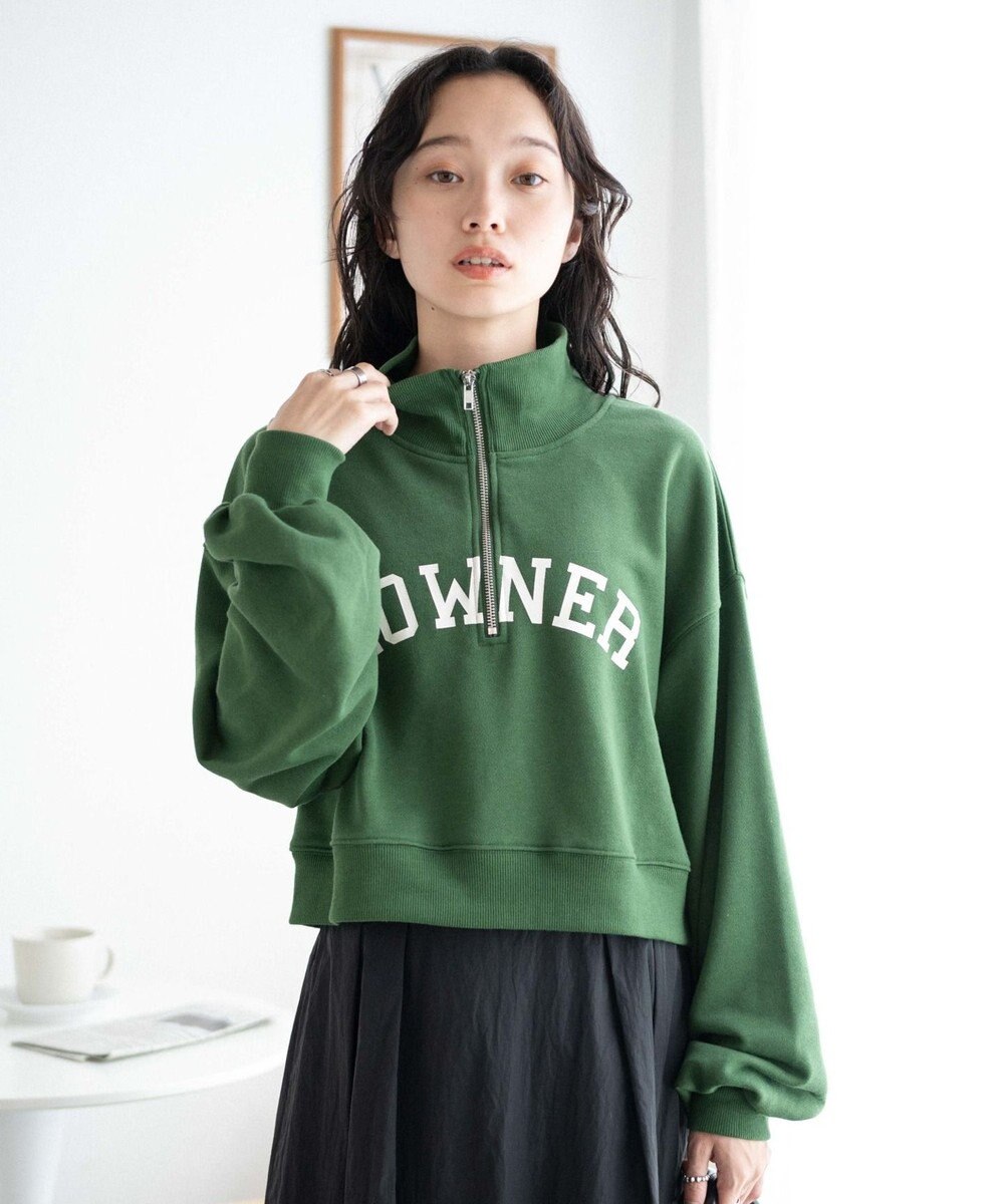 WEGO ハーフジップショートスウェット 