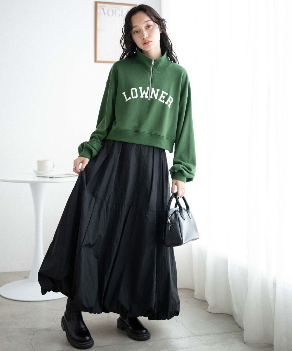 WEGO ハーフジップショートスウェット 