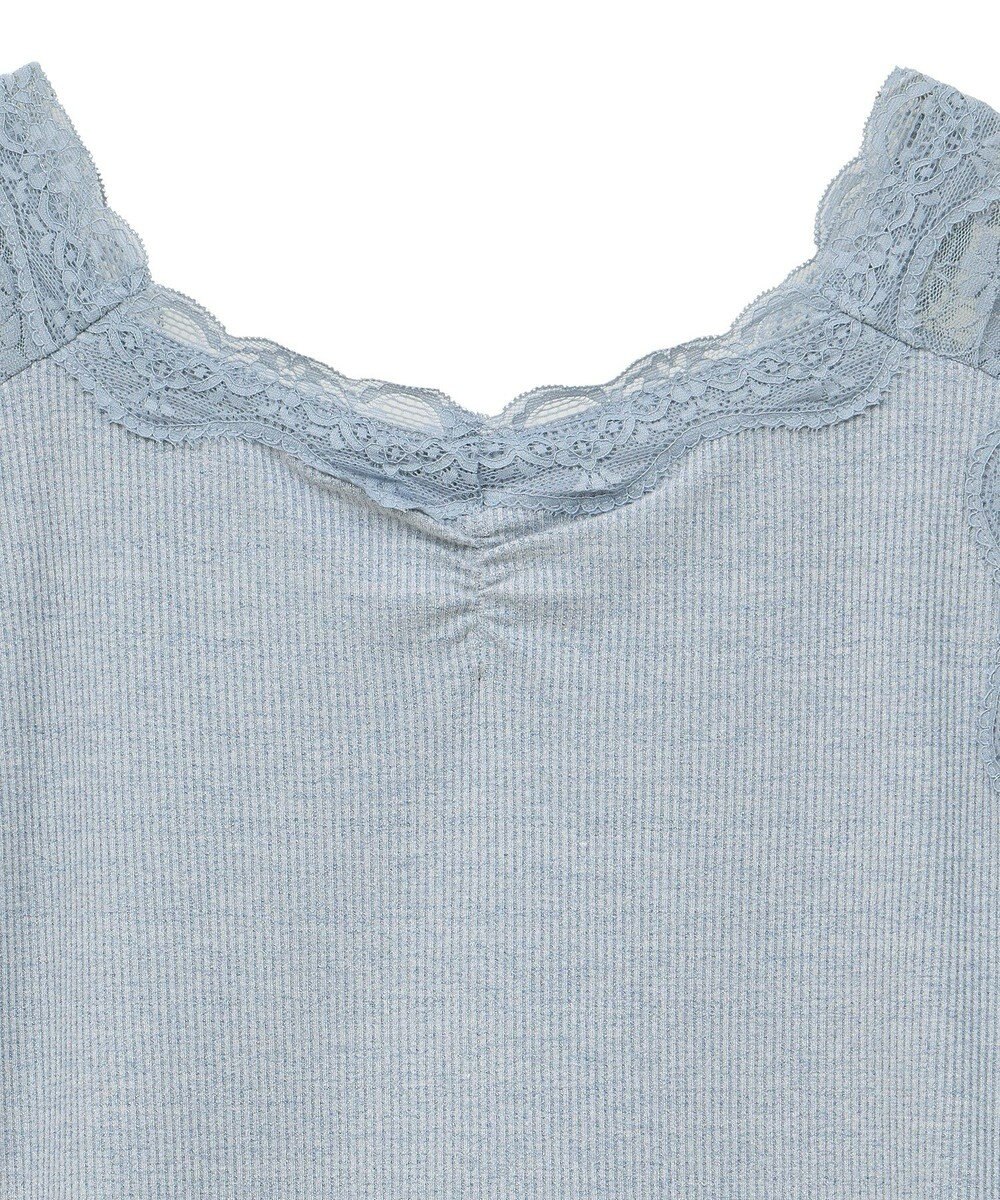 earth music&ecology ラメテレコショルダーレースタンクトップ 