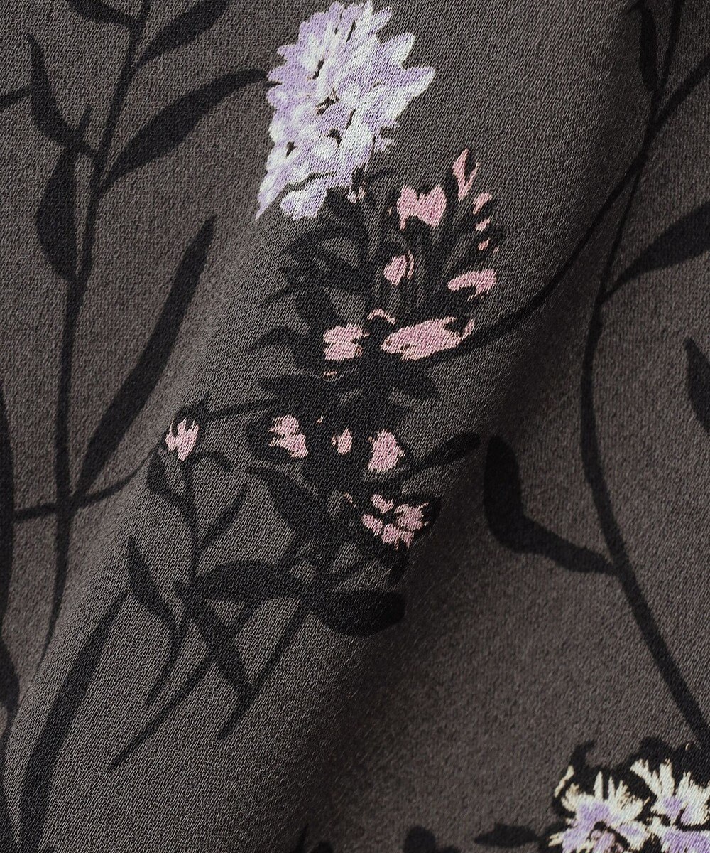 自由区 L 【WEB&一部店舗限定】ハーバルフロープリント8分袖 ワンピース 