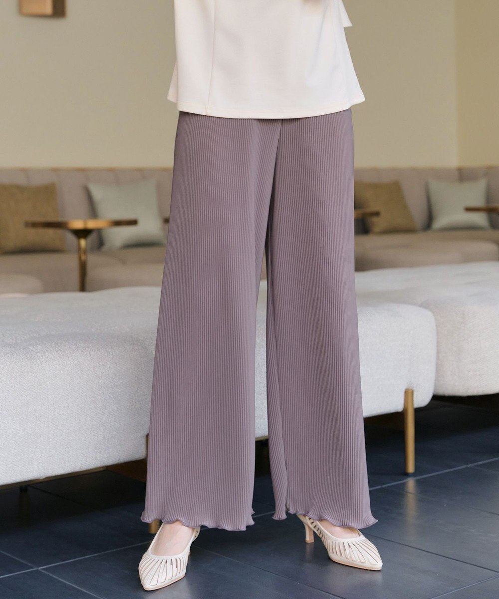 Tiaclasse 【新色追加・洗える】プリーツパンツ 